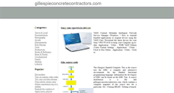 Desktop Screenshot of gillespieconcretecontractors.com