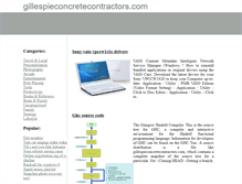 Tablet Screenshot of gillespieconcretecontractors.com